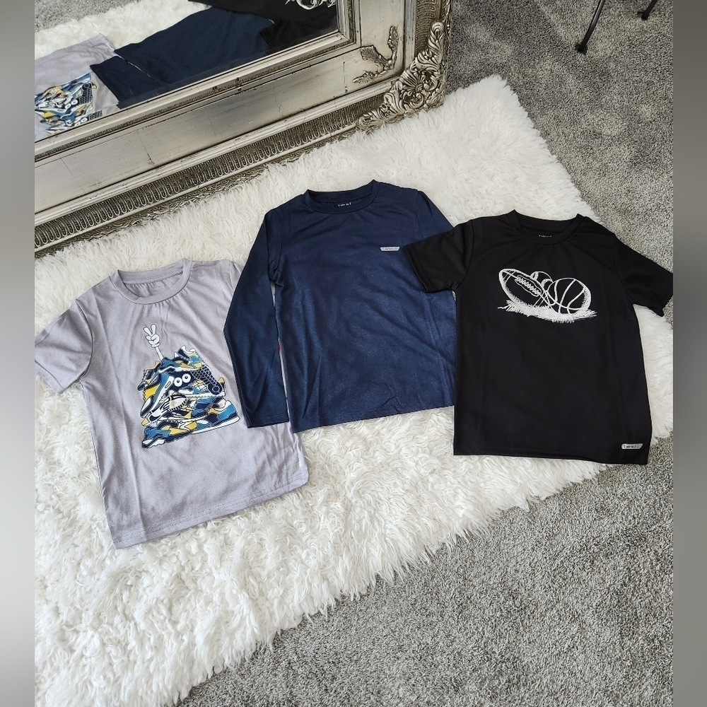 Hind Boy's 3 pk. Short sleeves (2) Long Sleeve (1). Shirts. Size 8. New.
